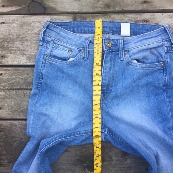 H&M regular waist raw hemline skinny jeans - Picture 6 of 8